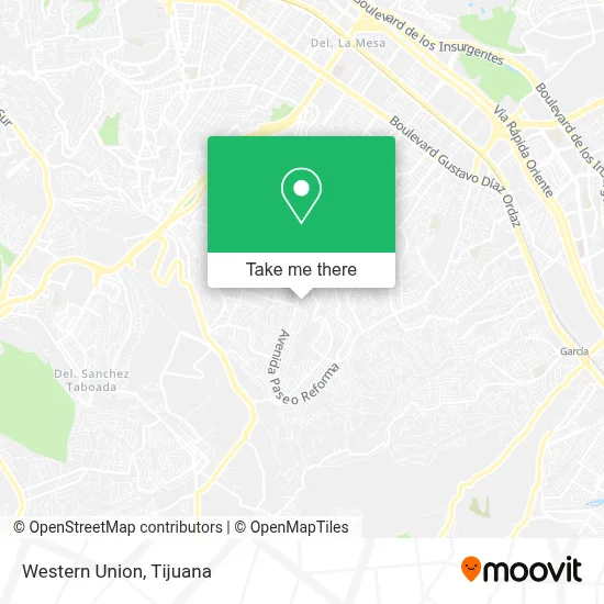 Western Union map