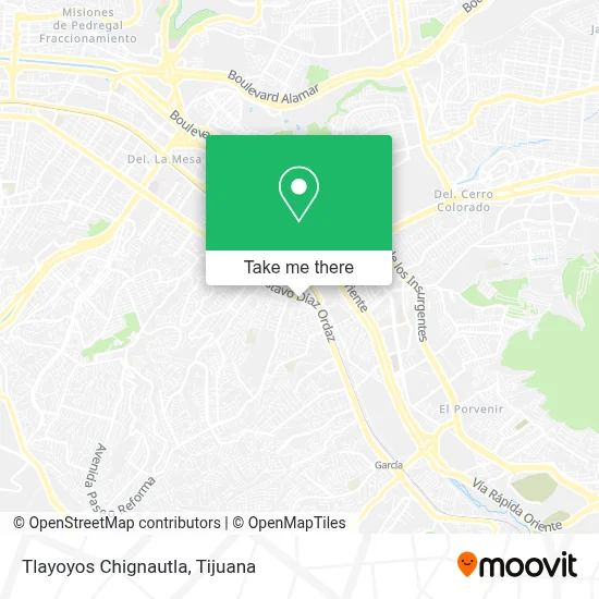 Tlayoyos Chignautla map