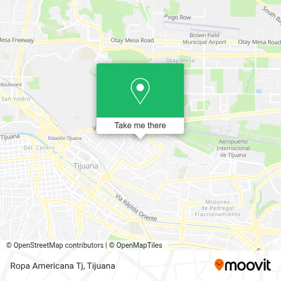 Ropa Americana Tj map