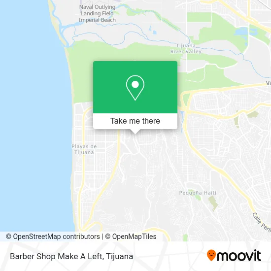 Barber Shop Make A Left map