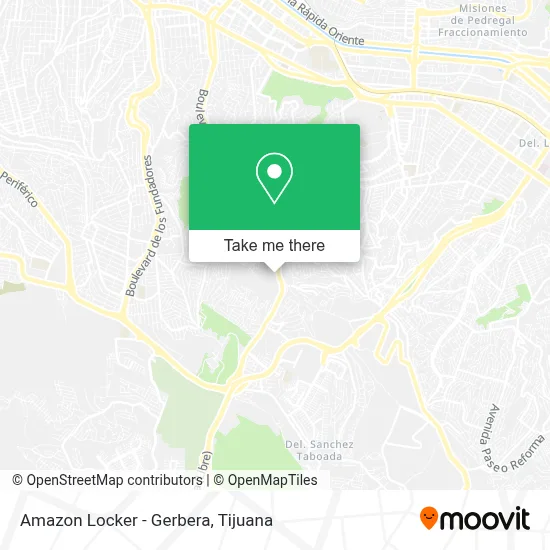 Amazon Locker - Gerbera map