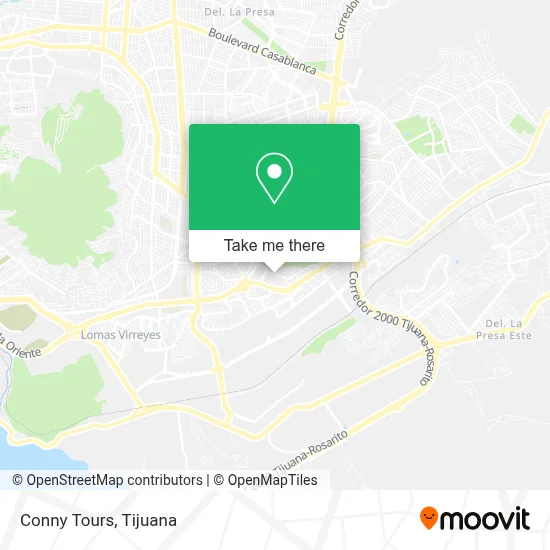 Conny Tours map