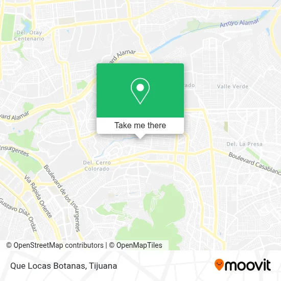 Que Locas Botanas map
