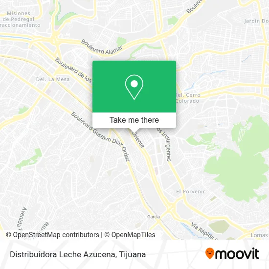 Distribuidora Leche Azucena map