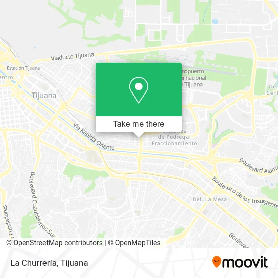 La Churrería map