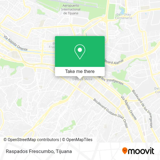 Raspados Frescumbo map