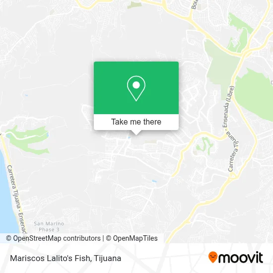 Mariscos Lalito's Fish map