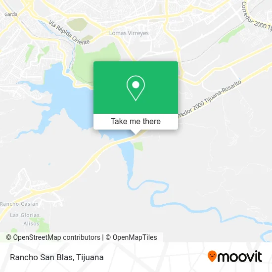 Rancho San Blas map