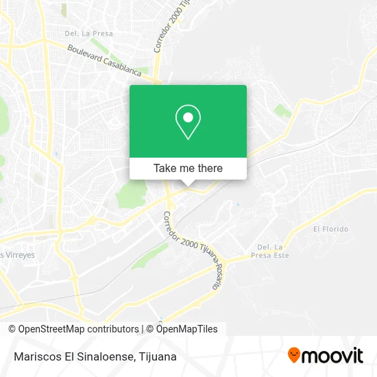 Mariscos El Sinaloense map
