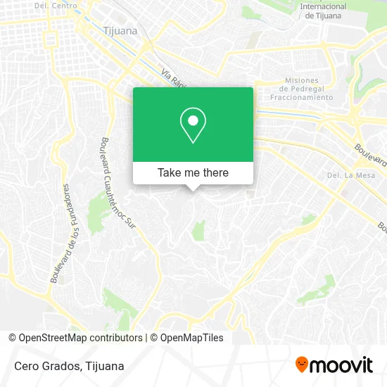 Cero Grados map