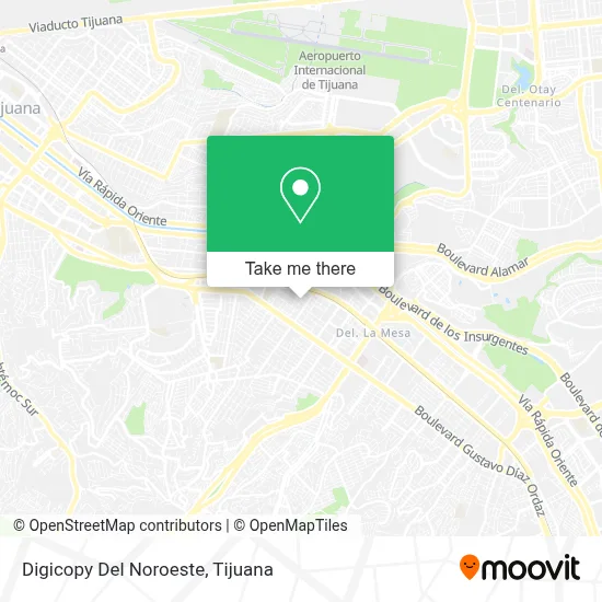 Digicopy Del Noroeste map