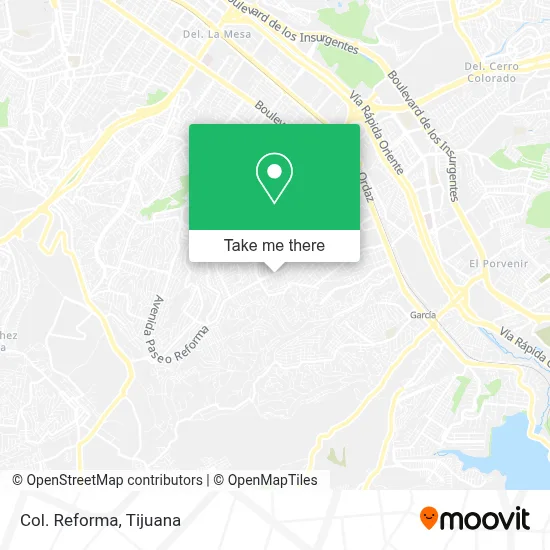 Col. Reforma map