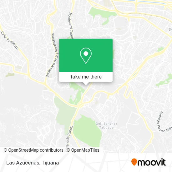 Las Azucenas map