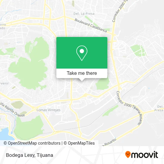 Bodega Lexy map