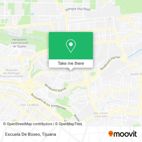 Escuela De Boxeo map