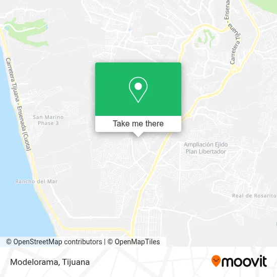 Modelorama map