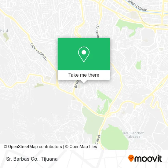 Sr. Barbas Co. map