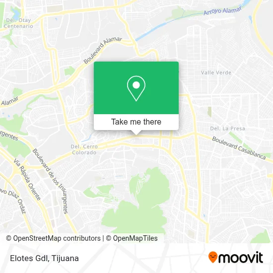 Elotes Gdl map
