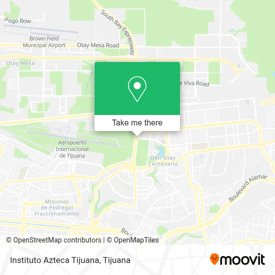 Instituto Azteca Tijuana map