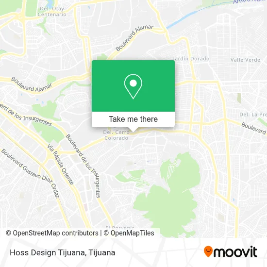 Hoss Design Tijuana map