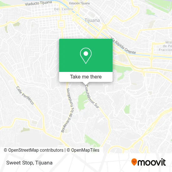 Sweet Stop map