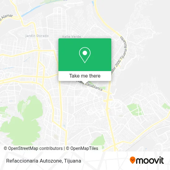 Refaccionaria Autozone map