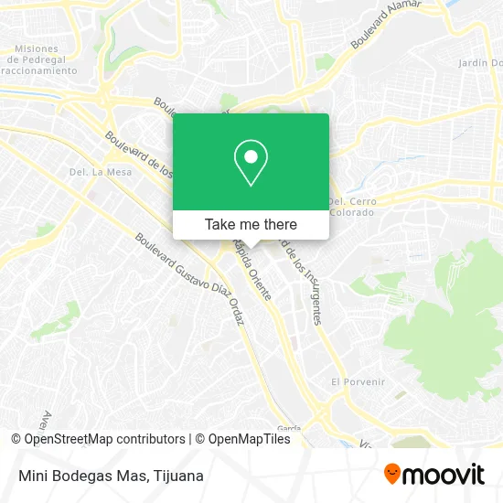 Mini Bodegas Mas map