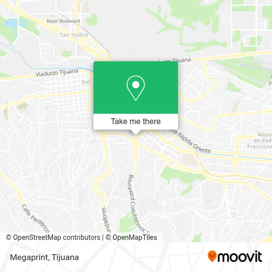 Megaprint map