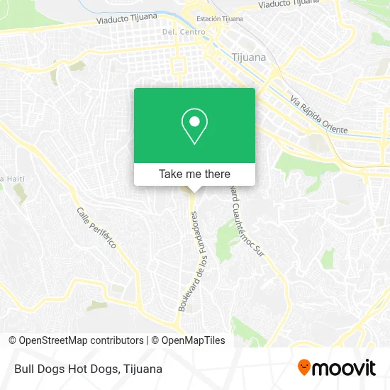 Bull Dogs Hot Dogs map