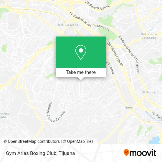 Gym Arias Boxing Club map