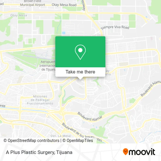 A Plus Plastic Surgery map