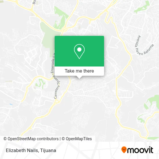 Elizabeth Nails map