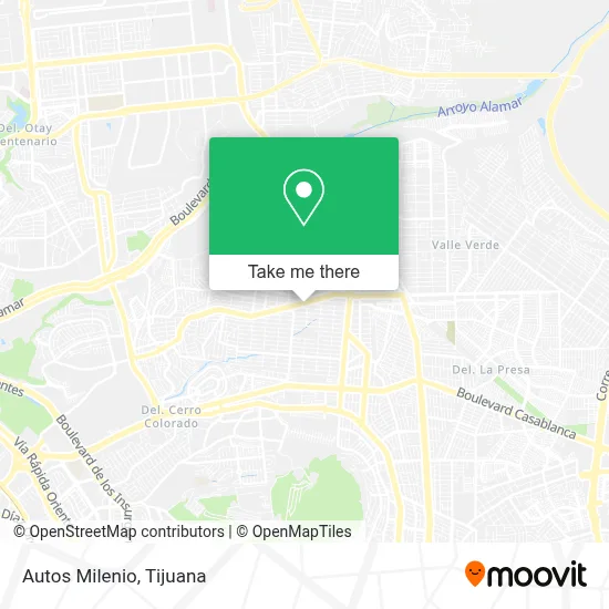 Autos Milenio map