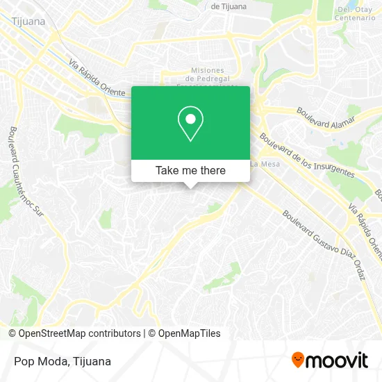 Pop Moda map