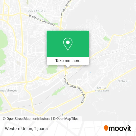 Western Union map