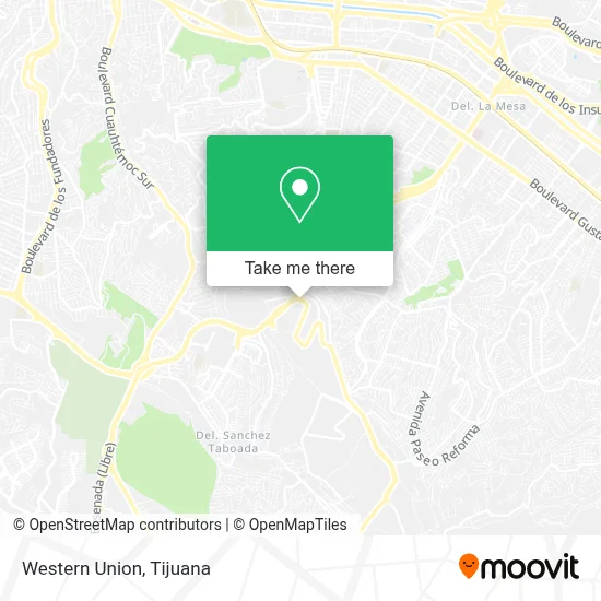 Western Union map