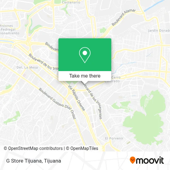 G Store Tijuana map