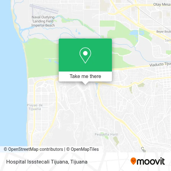 Hospital Issstecali Tijuana map