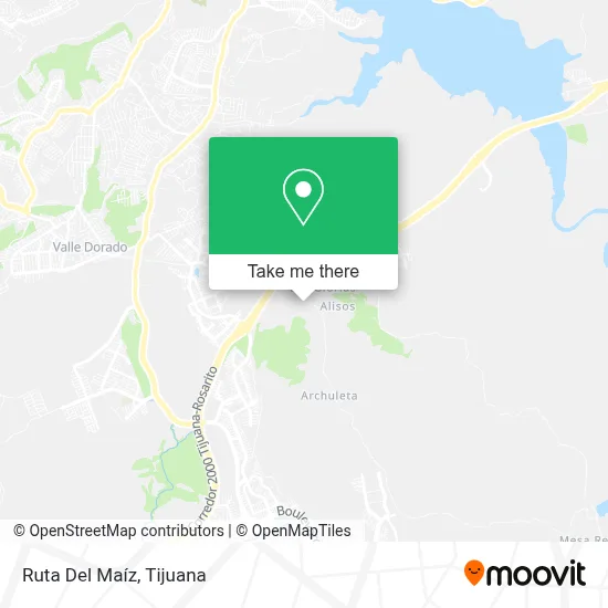 Ruta Del Maíz map