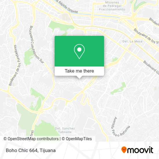 Boho Chic 664 map