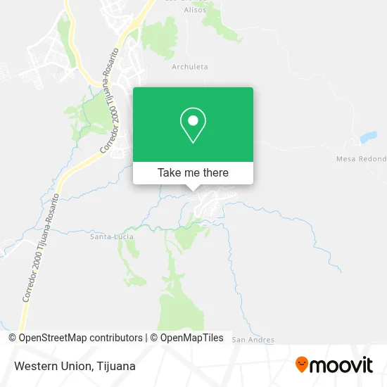 Western Union map
