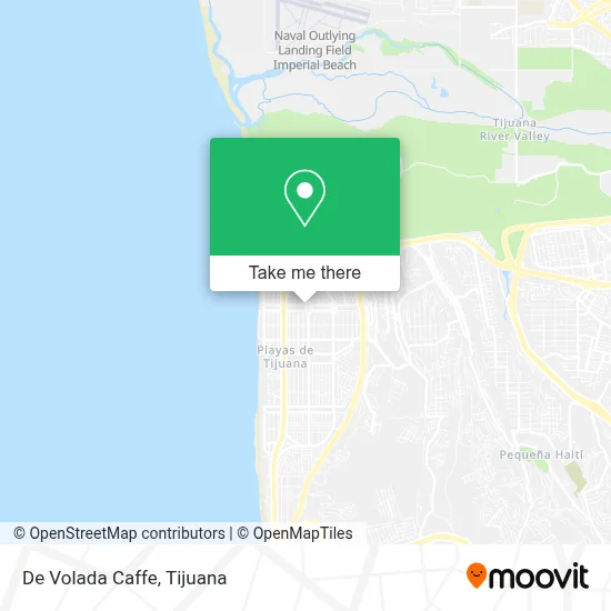 De Volada Caffe map