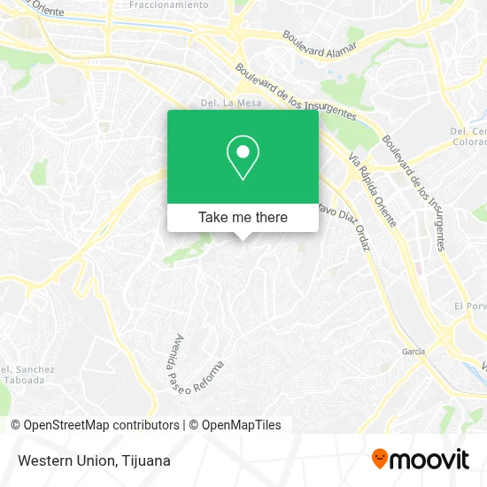 Western Union map