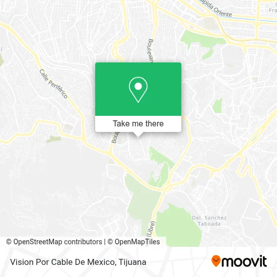 Vision Por Cable De Mexico map