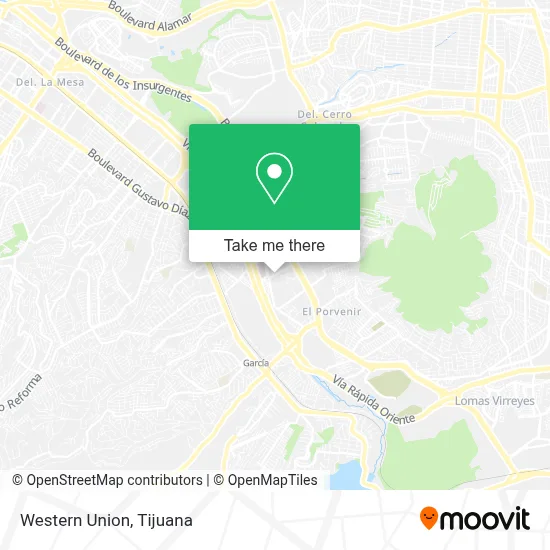 Western Union map