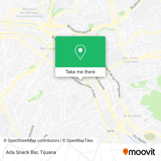 Ada Snack Bar map