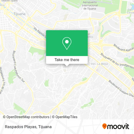 Raspados Playas map