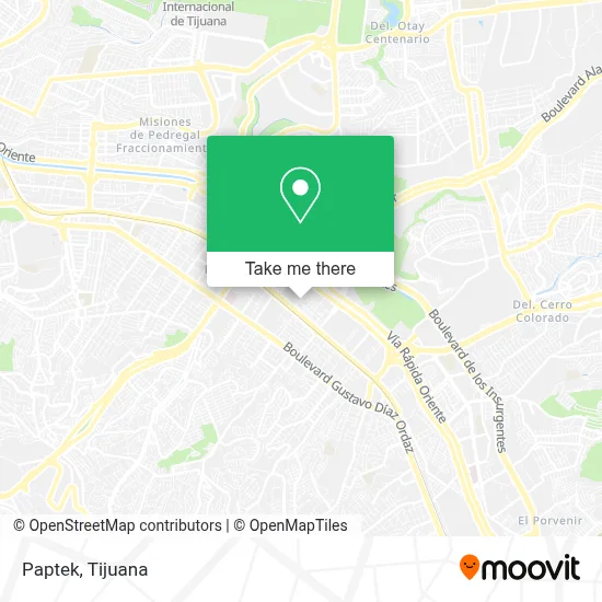 Paptek map