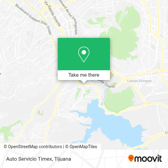 Auto Servicio Timex map