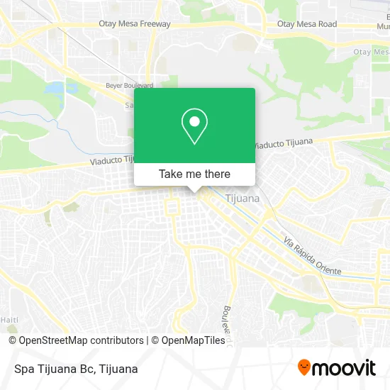 Spa Tijuana Bc map